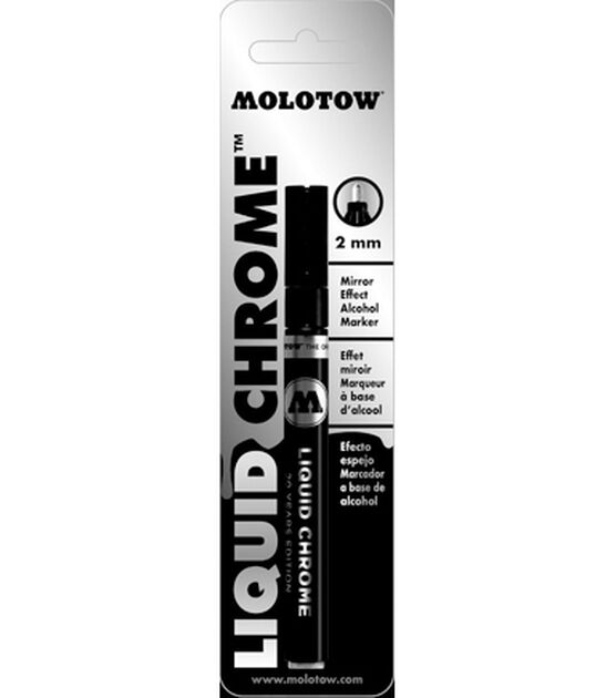 Molotow Liquid Chrome Marker Mirror Effect Silver Pen Alcohol Based High  Gloss Ink -  Israel