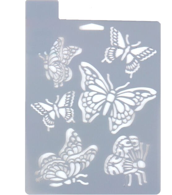 7" x 10"  Butterflies Paper Stencil by Top Notch, , hi-res, image 2