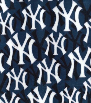 MLB NEW YORK NY YANKEES baseball, Cooperstown 1/4 Yard (9” x 44”) Cotton  Fabric