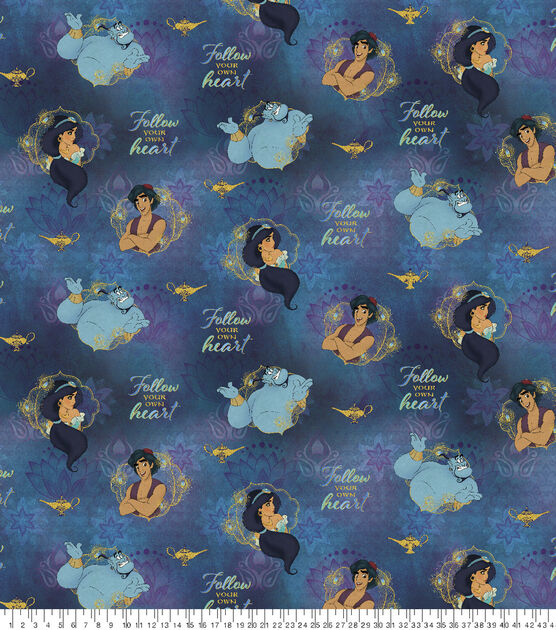 Disney's Aladdin Follow Your Heart Cotton Fabric | JOANN