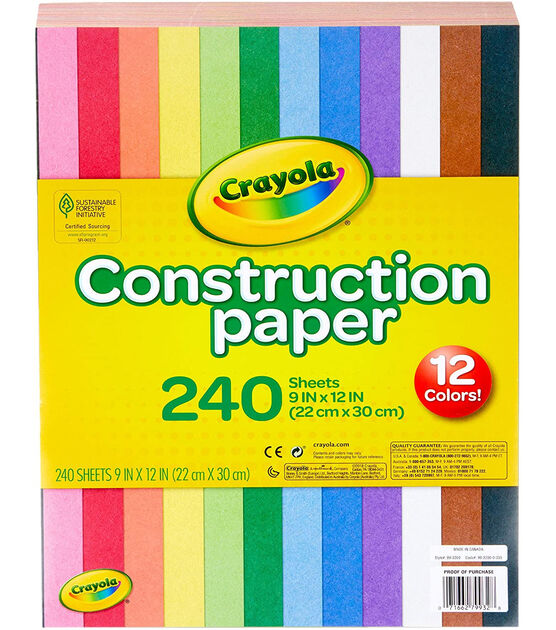 30-Sheet Packs of Crayola Brand Construction Paper