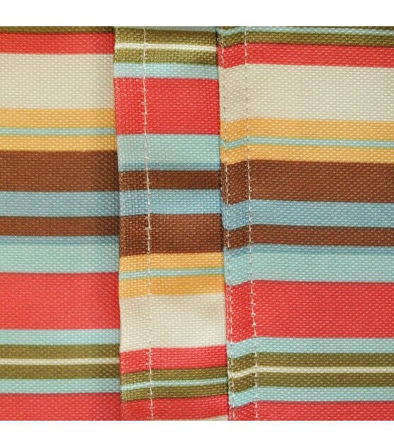 Design Imports Summer Stripe Outdoor Tablecloth Round 60", , hi-res, image 5