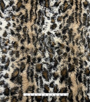 Black Fresian Cow Print Fluffy Faux Fur Fabric 150cm wide sold by  metre/yard