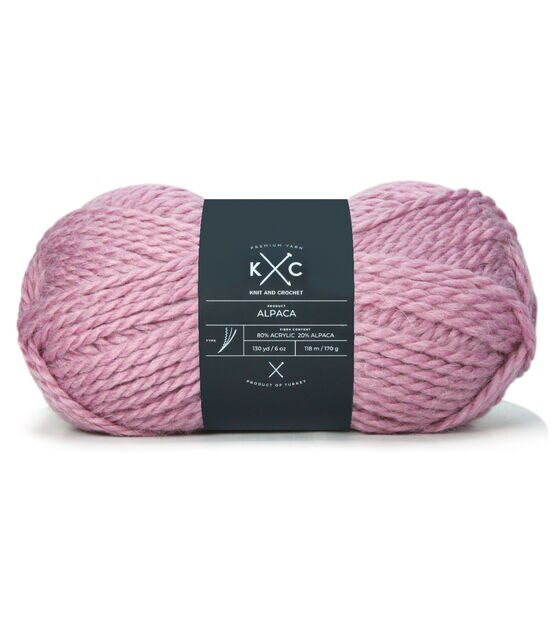 130yds Alpaca Super Bulky Acrylic Blend Solid Yarn by K+C, , hi-res, image 1