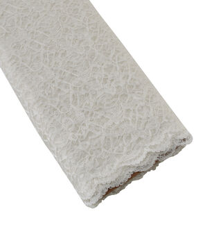 Foil Stretch Lace Fabric by Casa Collection