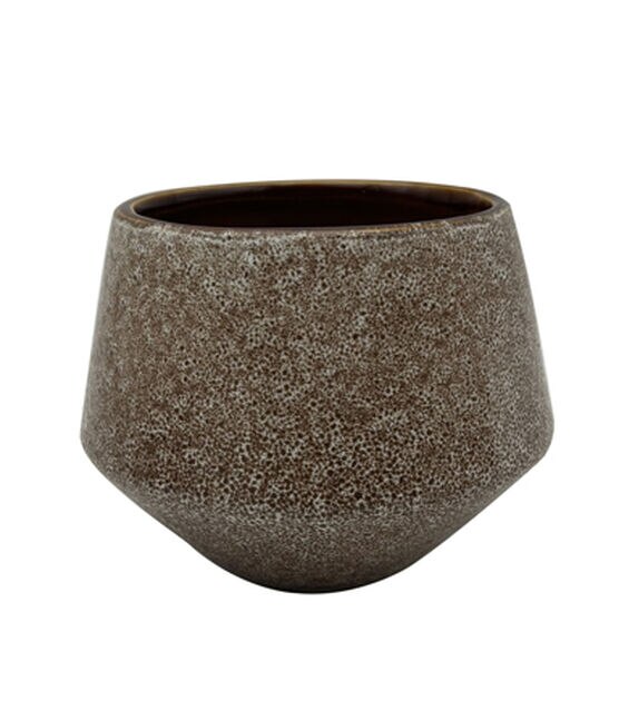 6" Brown Stone Ceramic Planter by Bloom Room