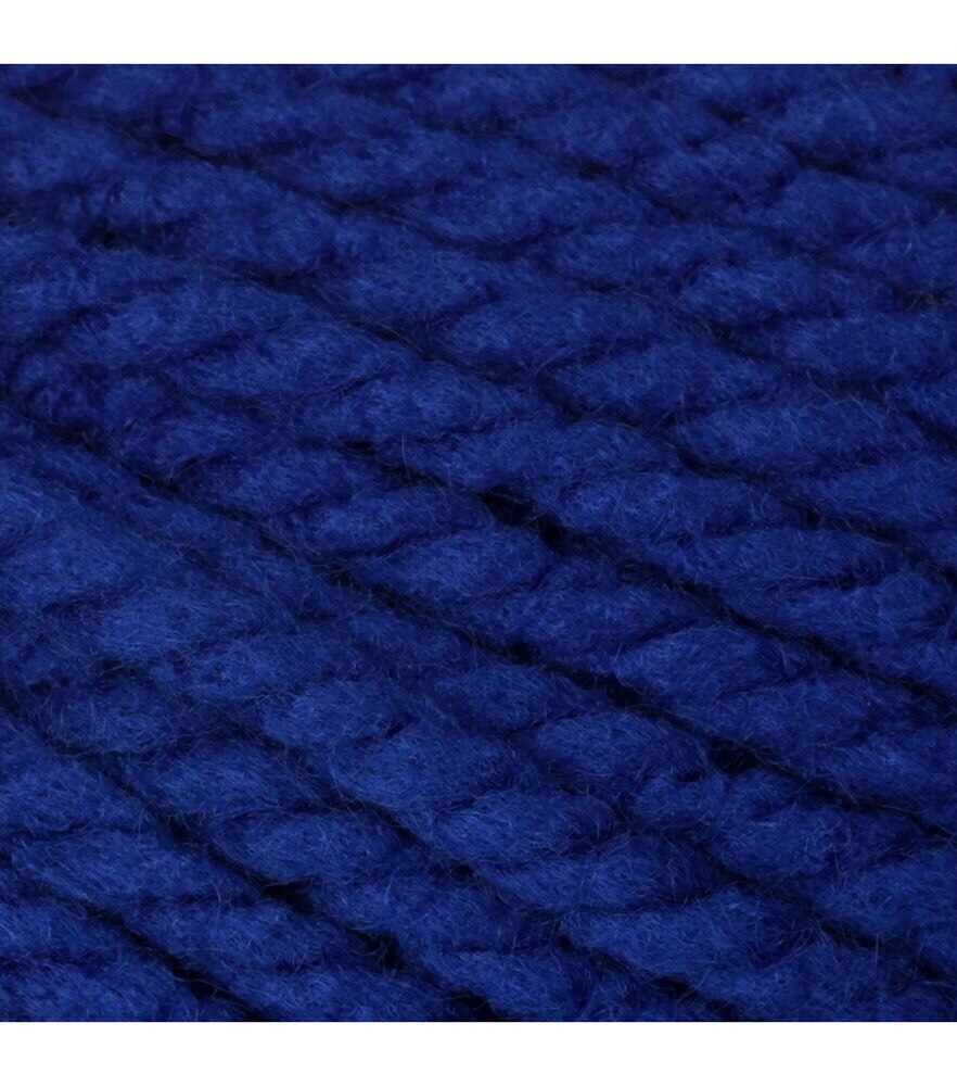Bernat Softee Chunky 108yds Super Bulky Acrylic Yarn, Royal Blue, swatch, image 15