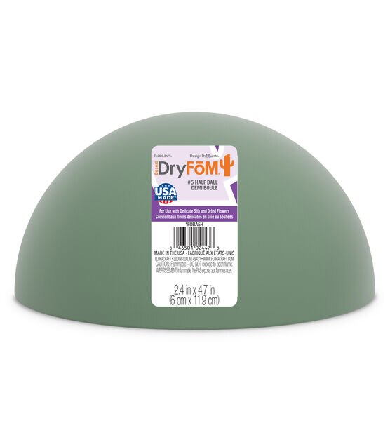 8 PackFloral Dry Foam Half Ball Roofei 5.51 x 2.76 inch Green Floral Foam  Round Foam Block Dry Foam Balls Craft Supplies Large Flower Foam Craft Foam