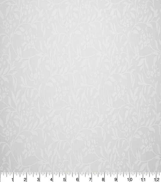 Tapestry White Vines Quilt Cotton Fabric by Quilter's Showcase, , hi-res, image 2