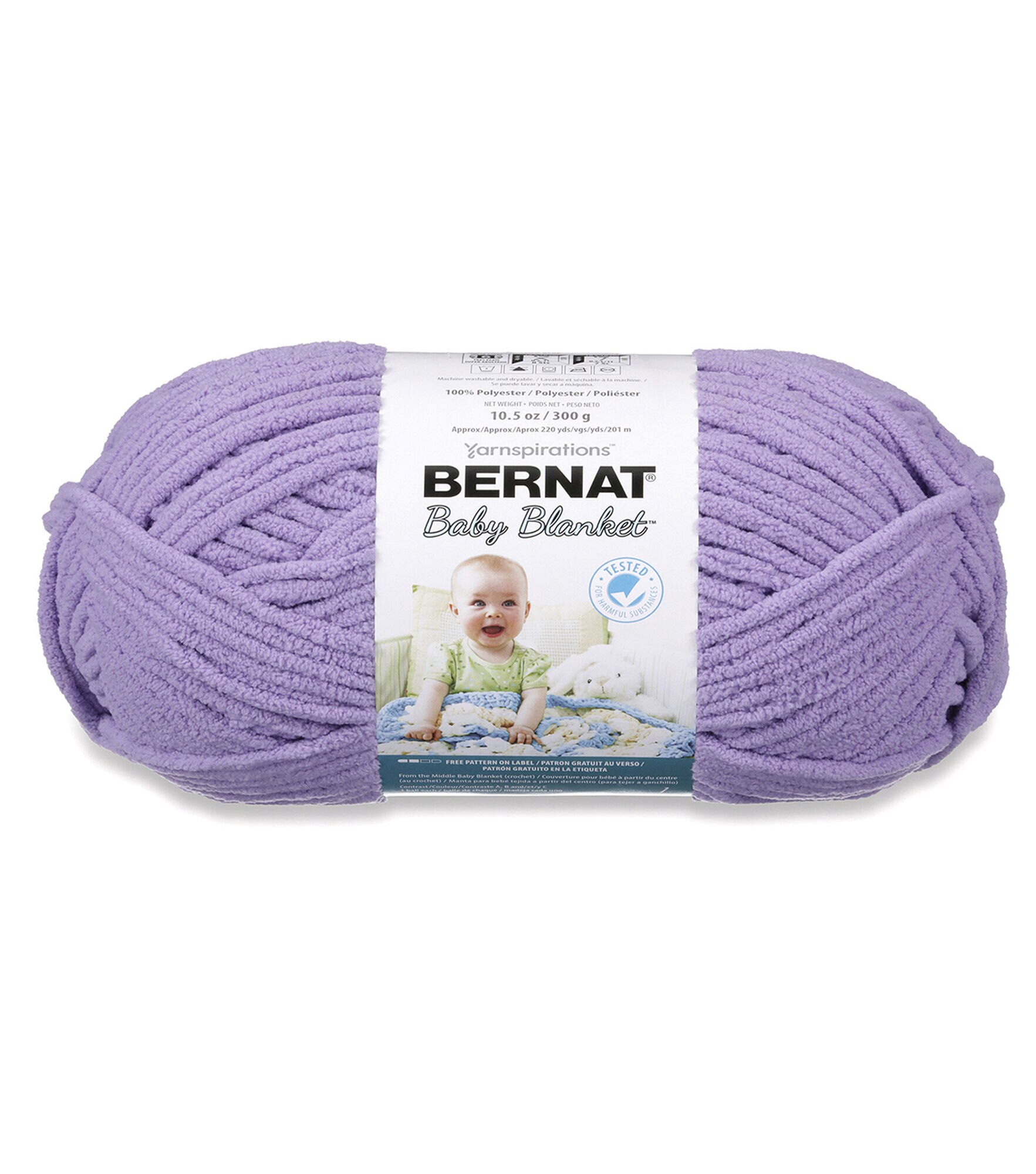 Bernat Baby Blanket Big Ball Yarn - Posey Purple