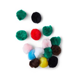 Pop! 2 Red Pom Poms 4pk - Kids Craft Basics - Kids