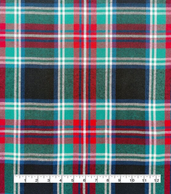 Cotton Flannel by the Yard - In Favorite Winter Plaids - Color Crazy