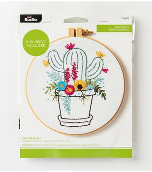 Bucilla 6 Bohemian Paisley Stamped Embroidery Kit