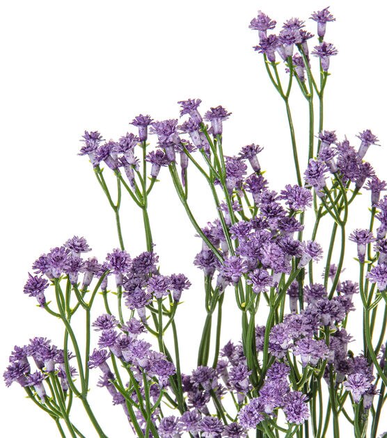 Fiveseasonstuff 6 Stems Purple Babys Breath Artificial Flowers