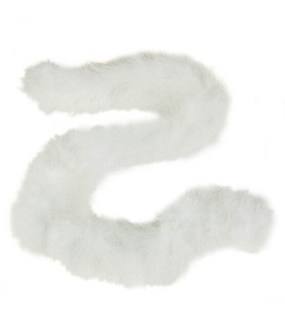  Touch of Nature 38002 Fluffy Boa, White : Arts, Crafts