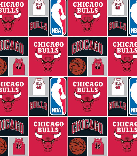 NBA CHICAGO BULLS Logo Emblem Embrodiered Red Horns Iron On Patch 8 x 9