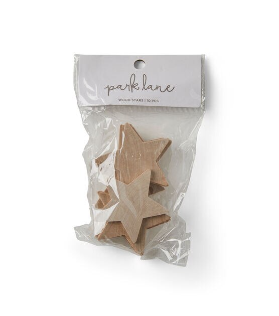 25 Natural Unfinished Wood Wooden Stars 1-1/2 Wood Stars Crafts NEW