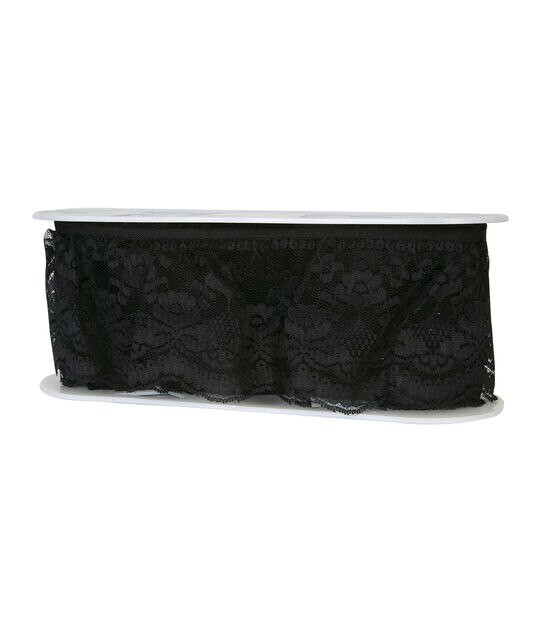 Simplicity Lotus Lace Trim 4'' Black, , hi-res, image 3