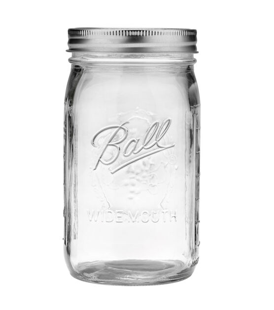 Glass MASON JAR ~ Purple / Blue / Pink / Green / Clear ~ BALL 16 oz PINT