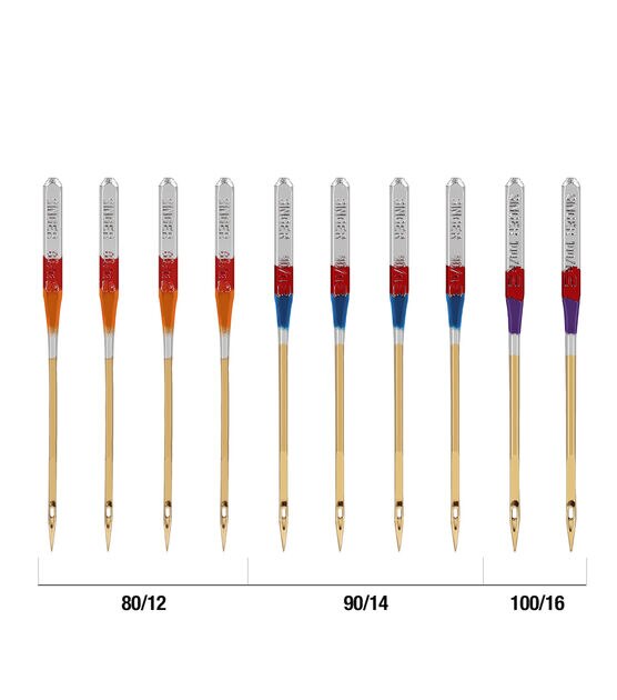 SINGER Universal Ball Point Machine Needles Assorted Sizes 5ct