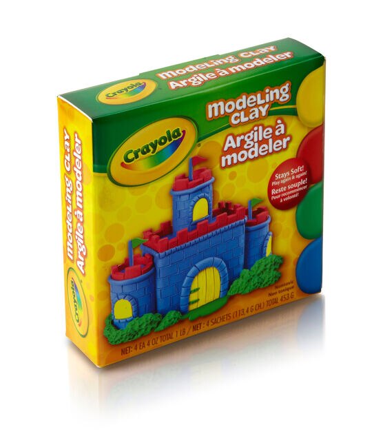 Crayola 4oz Primary Modeling Clay Set 4ct, , hi-res, image 2