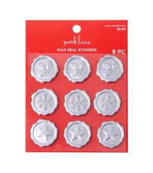 Park Lane 9ct Christmas Gold Wax Seal Stickers - Christmas Paper Crafts - Seasons & Occasions