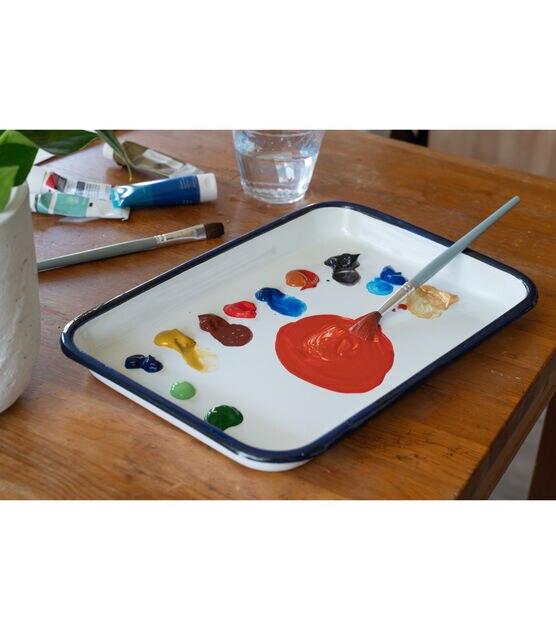 How to Clean An Enamel Butcher Tray Watercolor Palette
