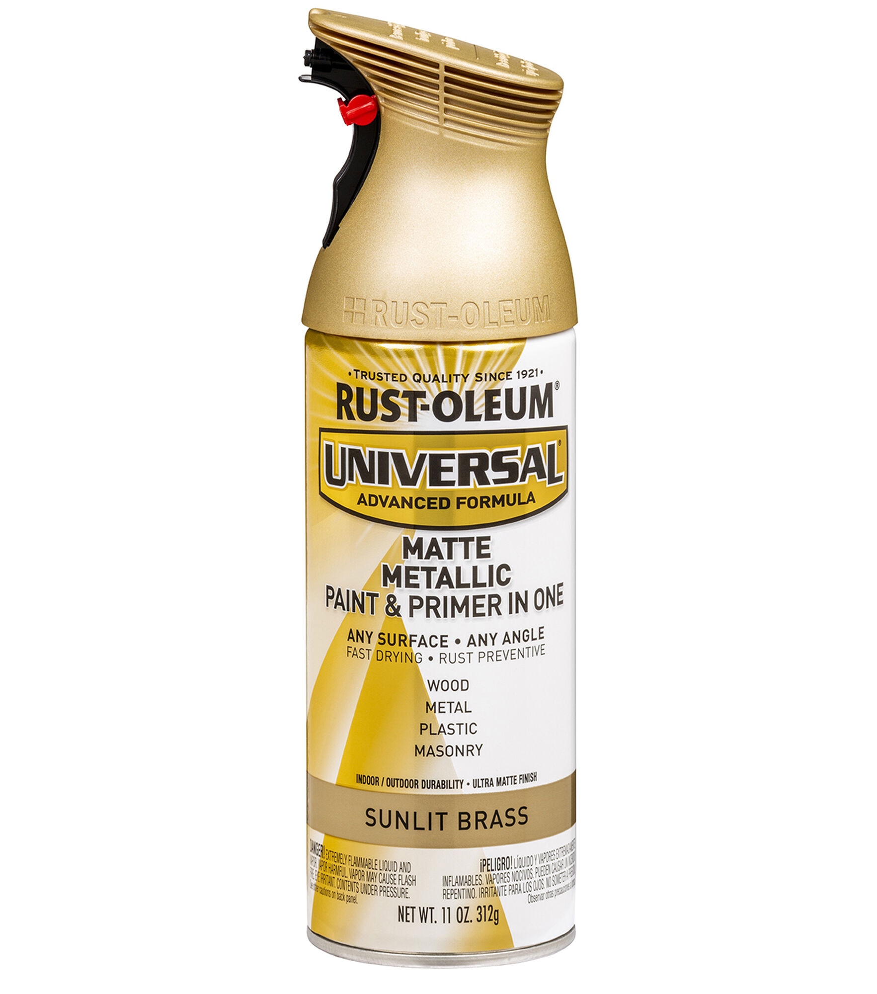 Rust-Oleum 353723 Imagine Craft Spray Paint, Metallic, Brass, 11 Ounce, Can