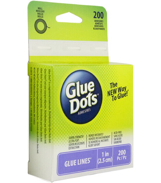 Glue Dots 1" Glue Line Roll 200 Clear Lines, , hi-res, image 2