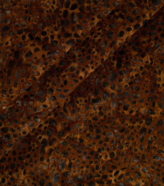 Dark Brown Dots Batik Cotton Fabric, , hi-res, image 3