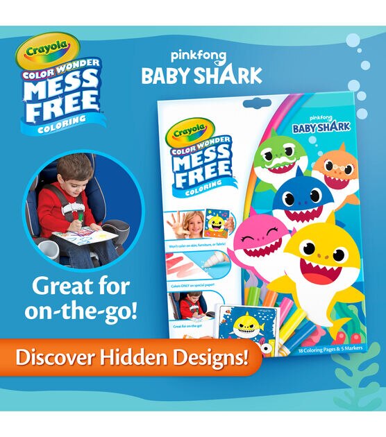 Crayola Color Wonder Activity Pad, Baby Shark