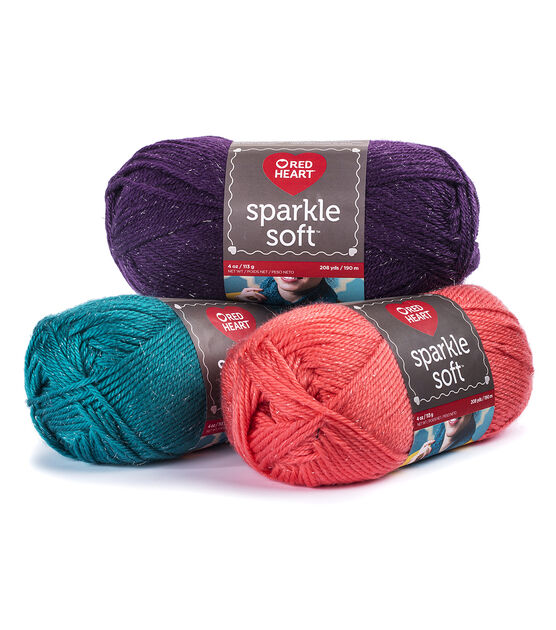 Red Heart Sparkle Soft Yarn