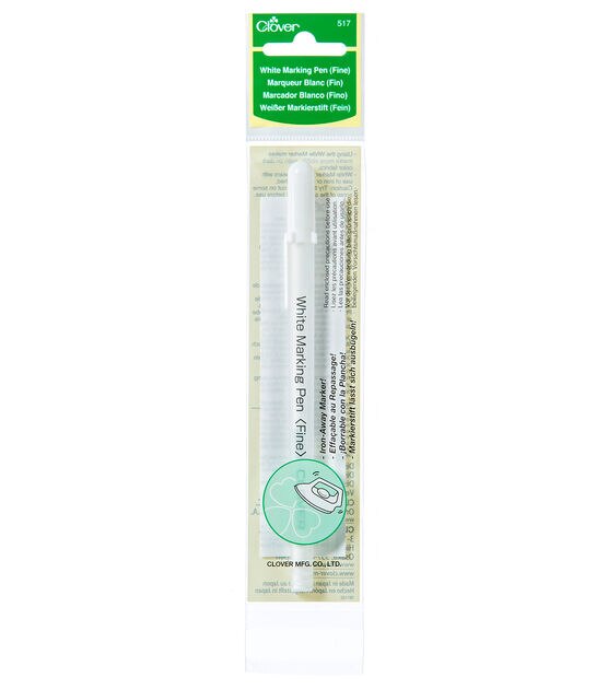 Water Soluble Fabric Marker - White