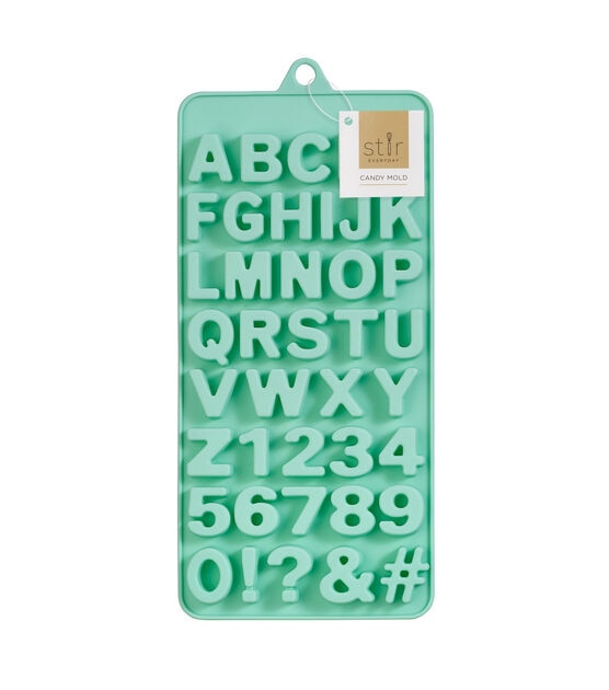 O'Creme Silicone Fondant Mold, Small Letters and Numbers
