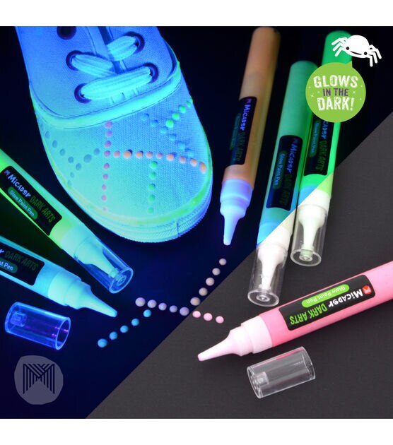 Micador 6ct Multicolor Glow in the Dark Paint Pens, , hi-res, image 4