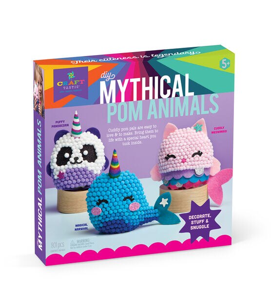 Craft Tastic 800ct Mythical Pom Animals Kit, , hi-res, image 2
