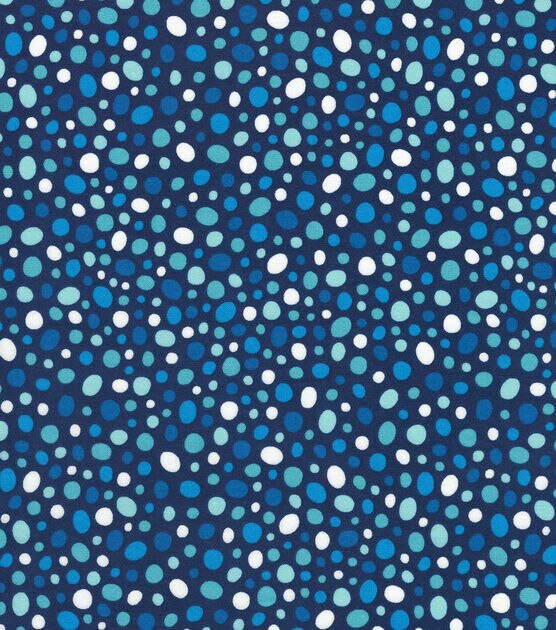 Blue Scattered Dots Quilt Cotton Fabric by Quilter's Showcase
