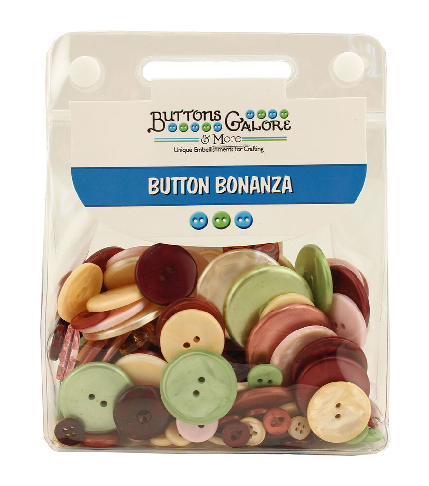 Buttons Galore GBX306 Grannys Button Box Chunky Autumnal Buttons