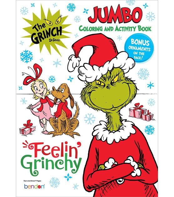 Bendon 64 Sheet Christmas The Grinch Jumbo Coloring Book