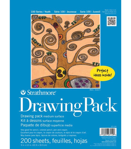 Strathmore 200 Sheet 9" x 12" Kids Drawing Paper Pack