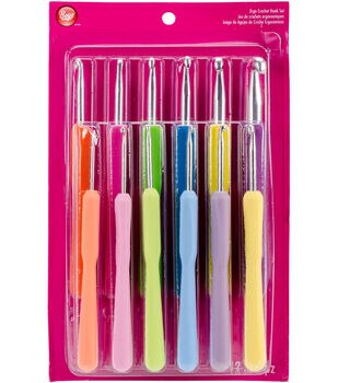 Susan Bates Silvalume Soft Ergonomic Crochet Hook Set by Susan Bates