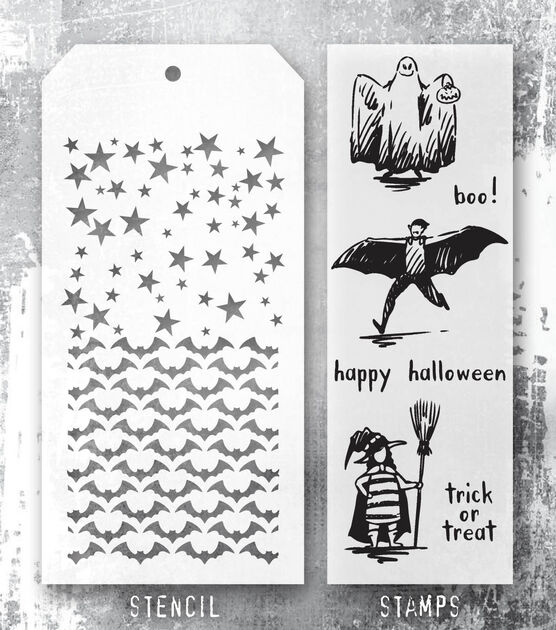 Chalk Couture Stencil Transfer Creep it Real Halloween Size B 8.5 x 11 NEW