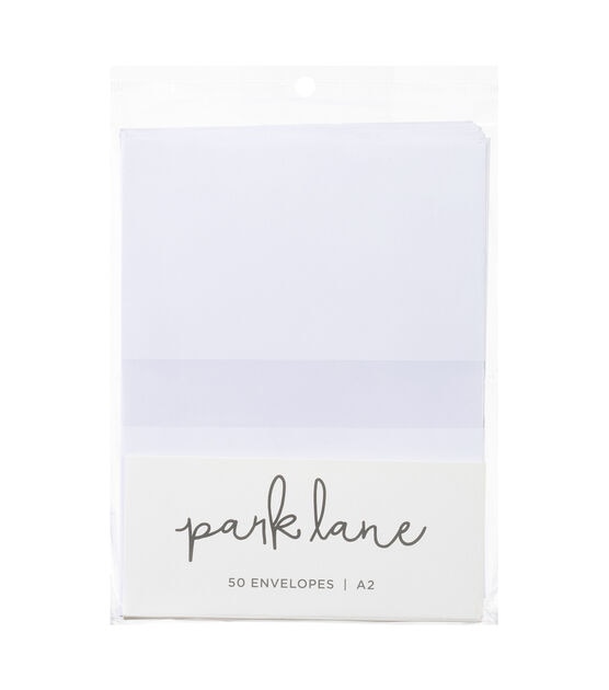 50ct White A2 Envelopes by Park Lane