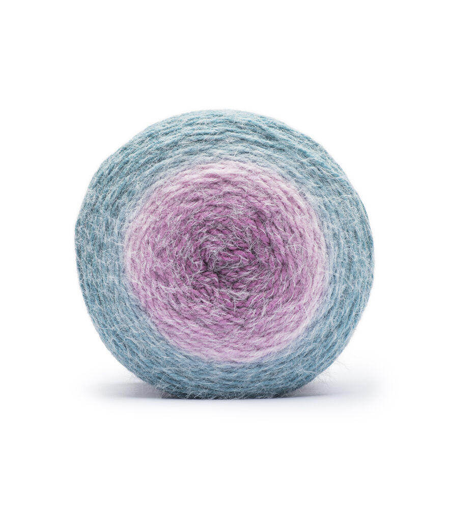 Caron Colorama Halo 481yds Bulky Acrylic Blend Clearance Yarn, Blue Raspberry, swatch, image 2