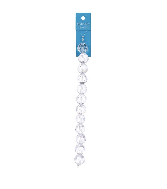Bass Pro Shops Faceted Glass Beads - 8mm - Clear