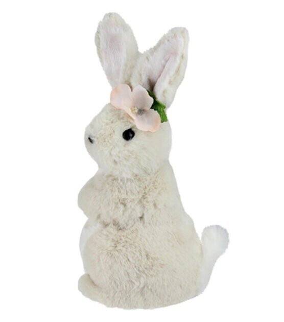 Northlight 11.5" Beige Plush Standing Easter Bunny Rabbit Girl, , hi-res, image 2