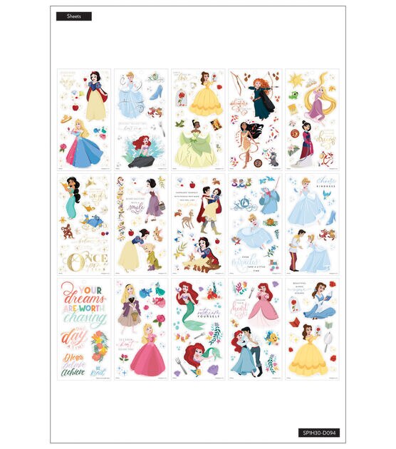 459pc Disney Princess Magic Happy Planner Sticker Pack, , hi-res, image 2