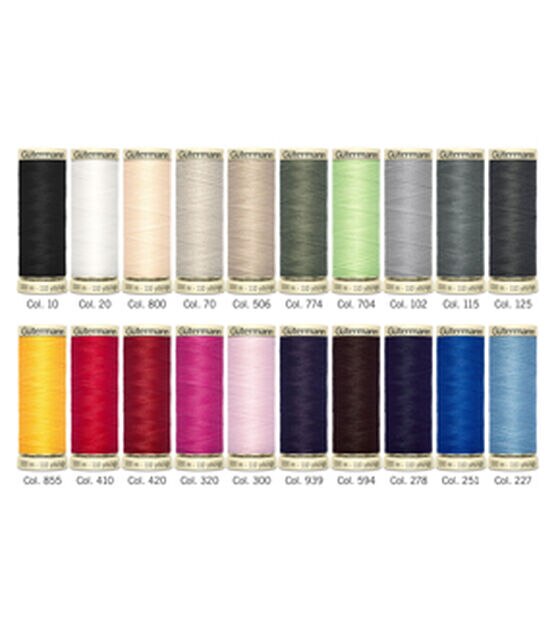 20 Colors of Polyester Embroidery Thread Set - Essential Colors