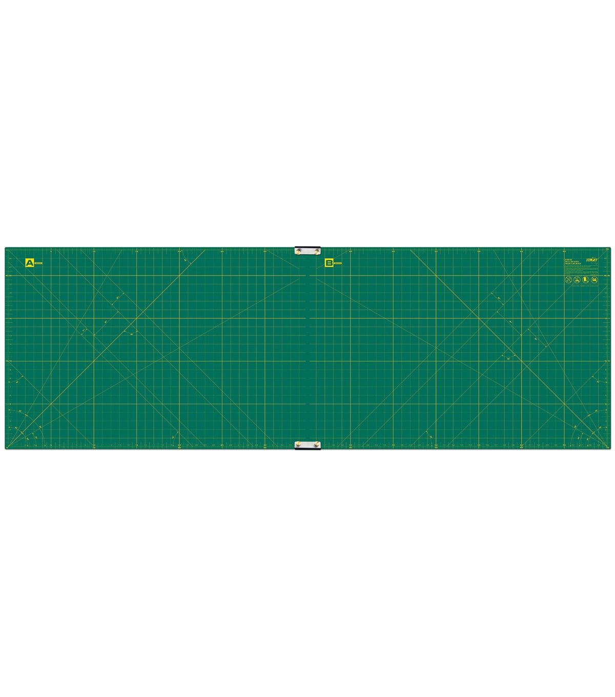 Olfa Gridded Cutting Mat Set with Clips 23