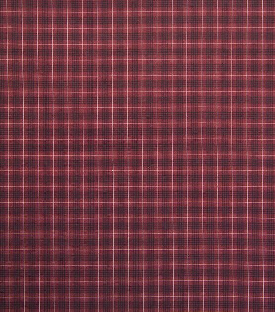 Red & Black Plaid Christmas Cotton Fabric